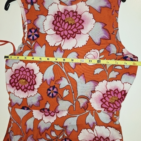 Anthropologie Maeve Clearly Dress Floral Mock Neck Size Medium - Picture 6 of 9